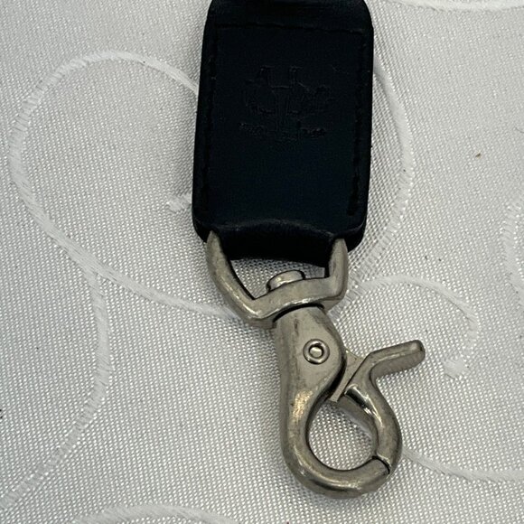Brooks Brothers 346 Leather & Metal Key Fob With Box - Picture 3 of 6
